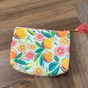 Citrus Print Cosmetic Bag NWOT